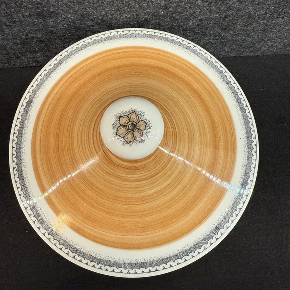 Vintage Goebel COUNTRY BURGUND Covered Vegetable Bowl / Casserole with Lid - Picture 5 of 15